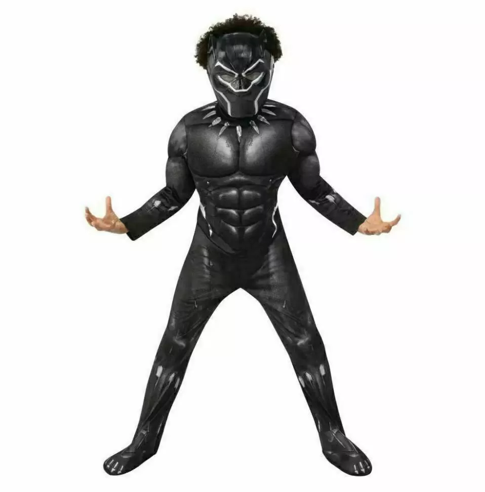  Rubie's Black Panther Child's Costume, Black/Grey, Medium :  Clothing, Shoes & Jewelry