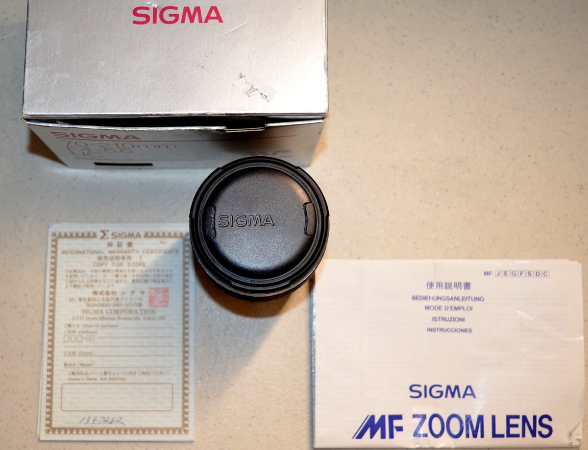 Vintage SIGMA 70-210mm F4-56 UC M-MF for Minolta *Made in Japan | eBay