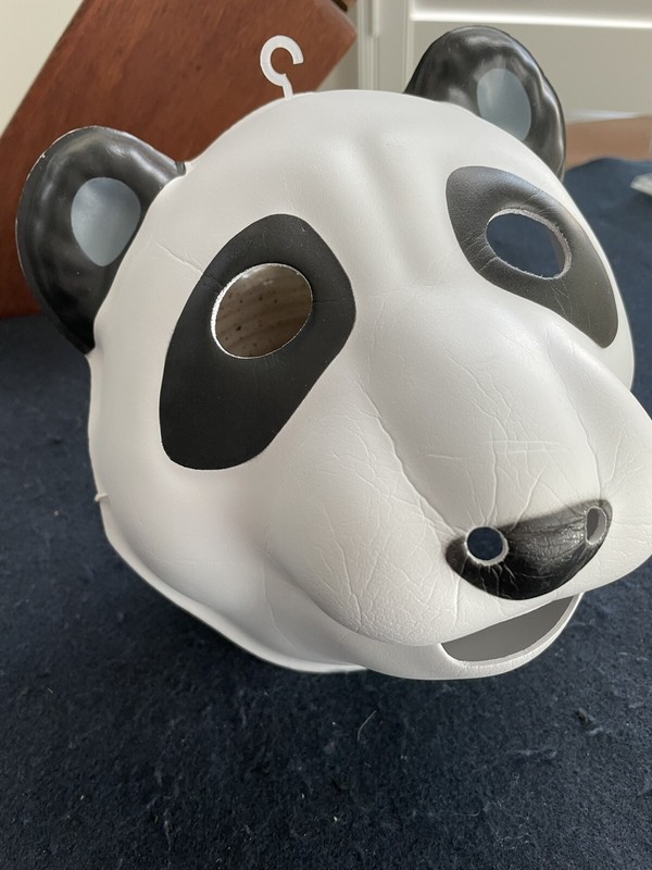 Panda Mask, Plastic, from National Zoo, Unused