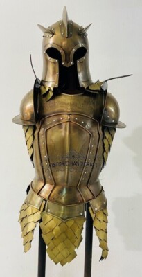 Medieval Steel LARP Warrior Kings Guard Half Antique Body Armor Knight Suit