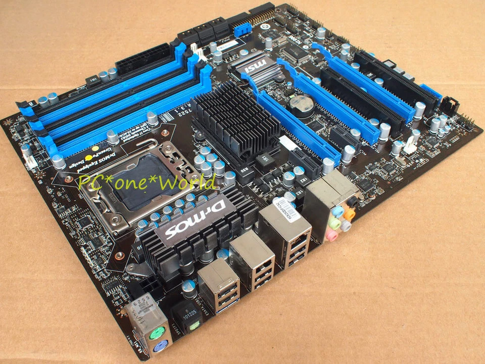 MSI X58 PRO X58 PRO-E Motherboard MS-7522 LGA1366 DDR3 Intel X58 100% working - Image 2 of 4
