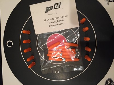 P2 .22 LR RIMFIRE SNAP CAPS TRAINING AMMO BULLETS SHELLS PRACTICE SAFE 22-10 Pak