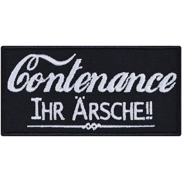 AufnäHer: Contenance, Ihr ÄRsche AufbüGler Heavy Metal Patch Biker Applikation-image