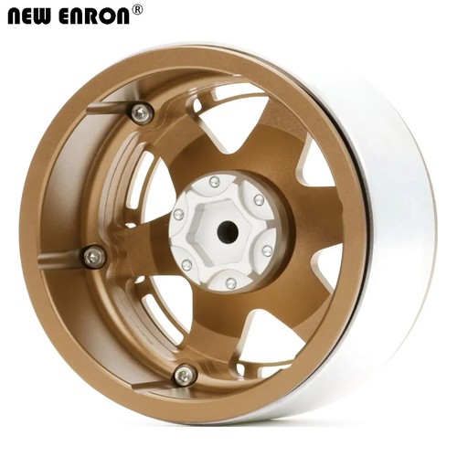 2.6" 12MM/17MM Hex Changeable Beadlock Wheel Rim For RC 1/10 1/7 1/8 MK07 Axial - Picture 12 of 39
