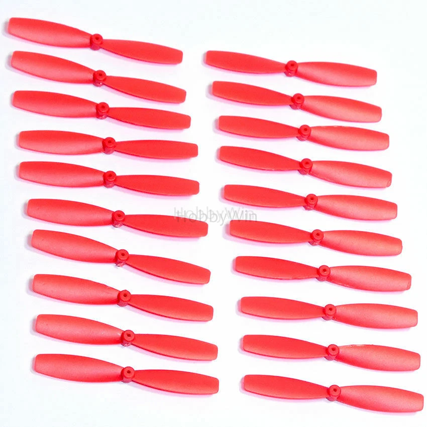 10 Pairs 55mm Propeller Red CW & CCW for Mini RC FPV Drone Quadcopter Multirotor - Image 2 of 4
