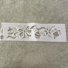Christmas Ornament Garland Layering Stencil for Painting Scrapbook Template