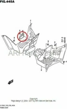 NEW OEM SUZUKI QUADSPORT LT Z 50 RIGHT SIDE COVER LID