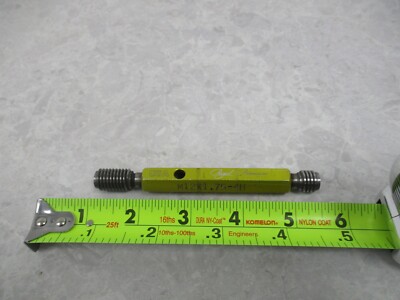 REGAL PREMIUM M12X1.75-4H THREAD PLUG GAGE GO PD 10.863 &  10.988 NO GO PD V0503