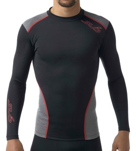 black long sleeve compression top