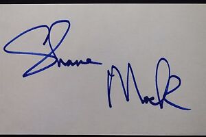 Shane Mack Padres Twins Royals Red Sox Autographed 3x5 Signed Index Card JSA 17D