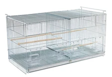 Galvanize Stackable Bird Finch Canary Breeder Breeding Nest Door Divider Cage