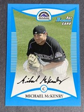 2008 Bowman Blue /500 #BP45 Michael McKenry Colorado Rockies 1st Bowman MLB Card