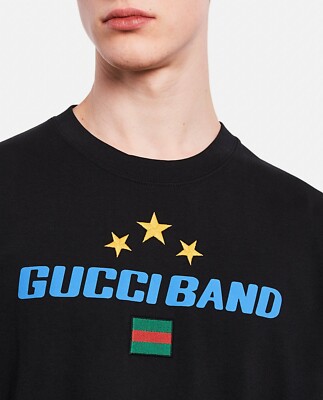 GUCCITシャツＬ Authentic Gucci T-Shirt Football Logo 1921 Maison De L'Amour