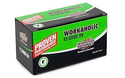 Interstate Batteries DRY0196 Alkaline 9V Battery 12-Pack for Long-Lasting Power-image