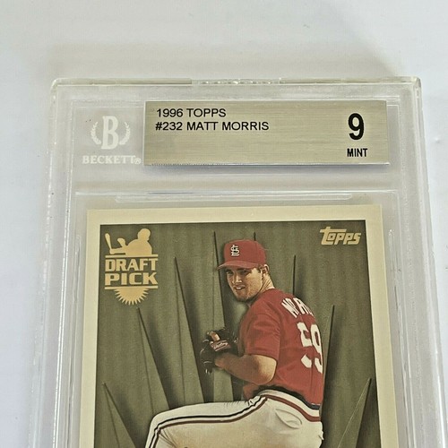 Tarjeta de béisbol de radiocontrol Topps #232 Matt Morris BGS 9 como nueva de los St. Louis Cardinals - Imagen 2 de 4