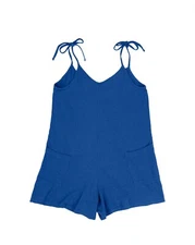 New Jungmaven Hemp Cotton Sespe Short Romper Jumper Galaxy Blue  Small  NWT