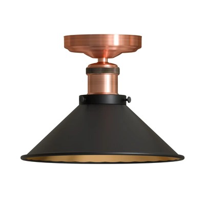 Vintage Semi Unterputz Deckenleuchte Leuchte für Industrie Flur Küche