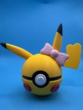 Female Pikachu Inspired 3D Printed Ball - Pokémon Fan Art - Free Shipping