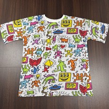 + Keith Haring Multicolor All Over Print Over...