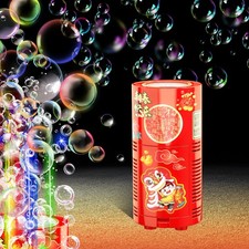 Bubble Machine 13 Holes with LED Lights, Automatic Bubble Blower Toys, Port...