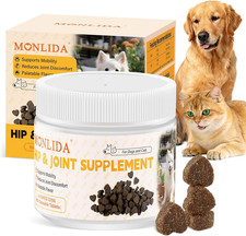 Hip & Joint Health Supplement for Dogs and Cats（150 Chews）,Contains Glucosamine,