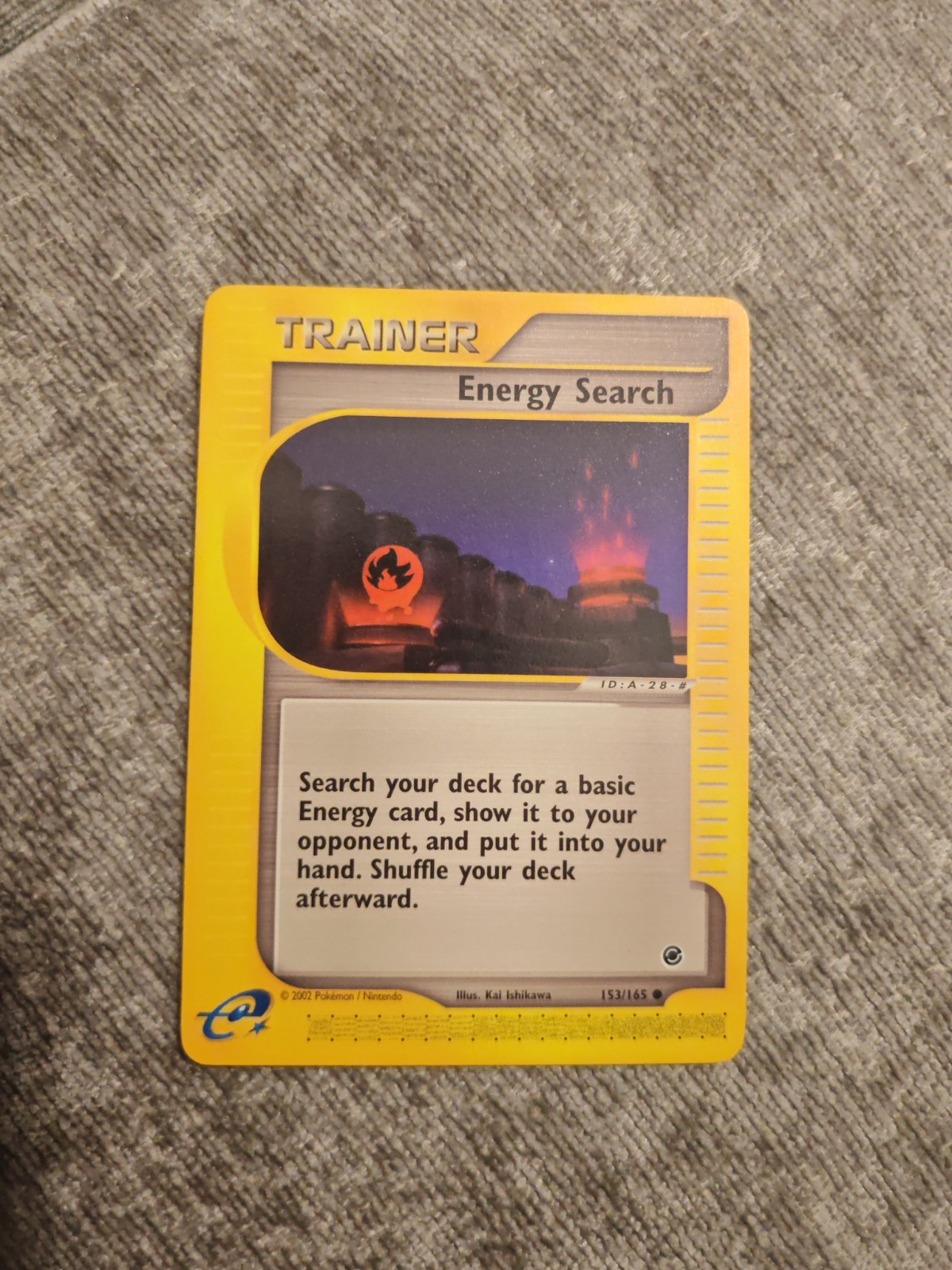 Pokémon Energy Search 153/165 Expedition E-Reader Pokemon Common Card NM 2002
