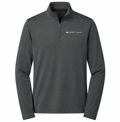 NWT 100% Authentic Citadel Securities Hedge Fund Finance Trader Gray Half Zip S