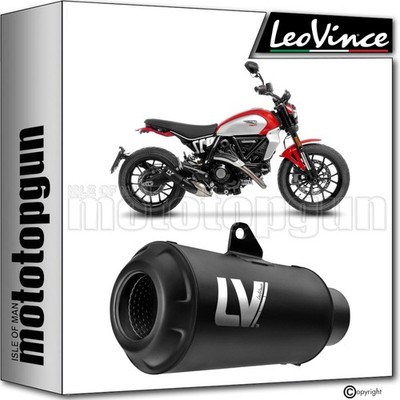 LEOVINCE EXHAUST HOM LV-10 FULL BLACK DUCATI SCRAMBLER 800 FULL THROTTLE 2025 25