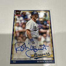Topps 2023 Archives Auto Robin Yount Brewers 1959 Fan Favorite #59FF-RY