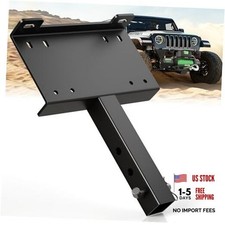 Winch Receiver Mount Plate,Heavy Duty 10 X 4 1/2 Universal Winch Mount with