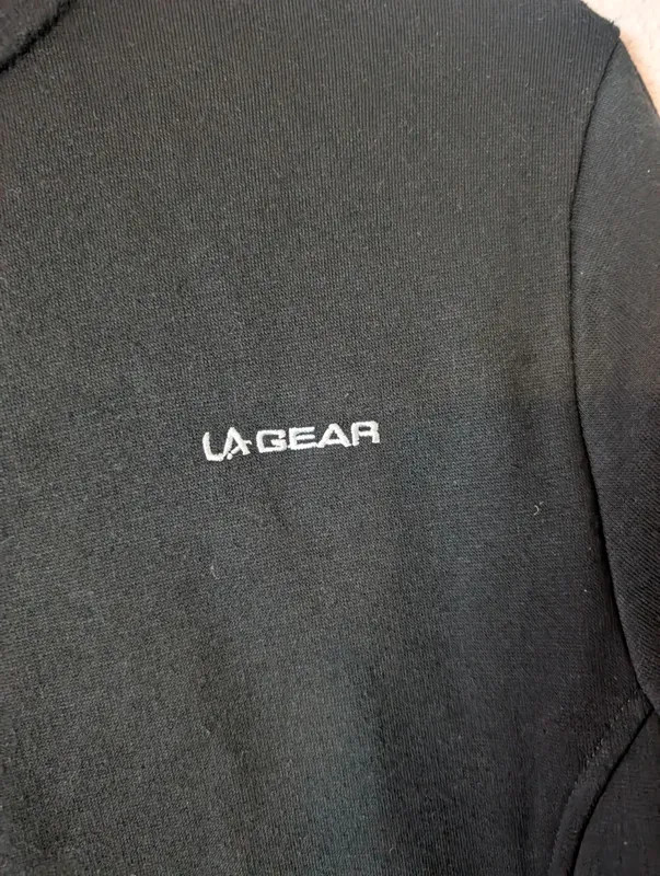 LA Gear Track Jacket UK 14 Black Zip Up Sportswear image 2