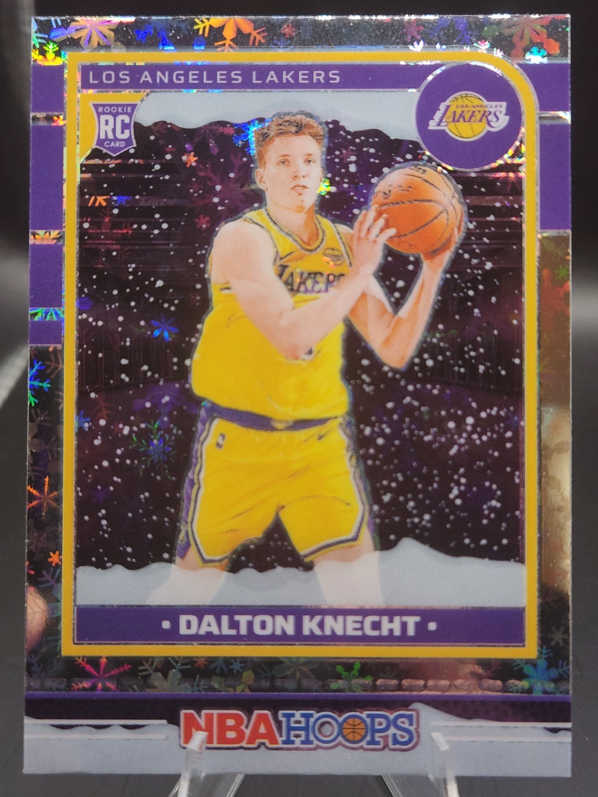 2024-25 Panini Hoops Dalton Knecht #247 Premium Winter Prizm Rookie RC LA Lakers
