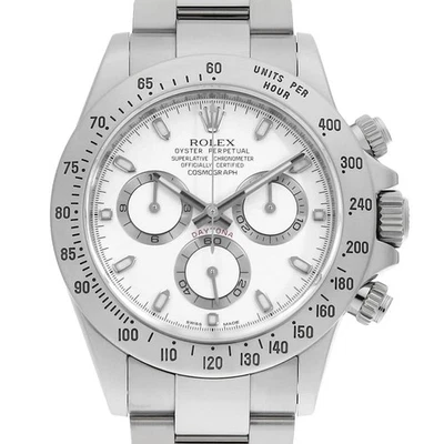 Rolex Cosmograph Daytona 116520 blanco número G segunda mano para hombre - Imagen 1 de 4