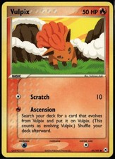 Vulpix 81/101 Common Hidden Legends LP Pokemon Card