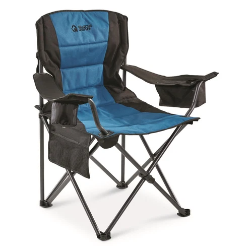 Guide Gear Oversized Camp Chair, 500-lb.Capacity Blue/Black