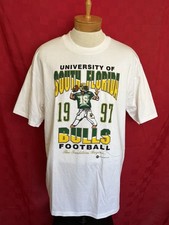 1997 NEW RARE VINTAGE USF South Florida Bulls Football Shirt Size XL Inaugural￼