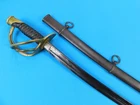 Antique US Civil War Ames Model 1860 NJ Cavalry Sword w/ Scabbard