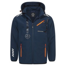 KIRKJUB&Oslash;UR&reg; "Alvik" Herren SOFTSHELLjacke 10.000 mm Wassers&auml;ule navy/orange neu