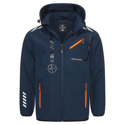 KIRKJUBØUR  ''Alvik'' Herren SOFTSHELLjacke 10.000 mm Wassersäule navy/orange neu