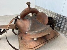 Solider Big Horn Westernsattel Leder braun f&uuml;r breitere Pferde