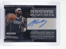 JADEN HARDY 2024-25 PANINI PRIZM BLACK SENSATIONAL SIGNATURES AUTO Q6846