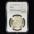 1921 $1 MS64 NGC Morgan Silver Dollar