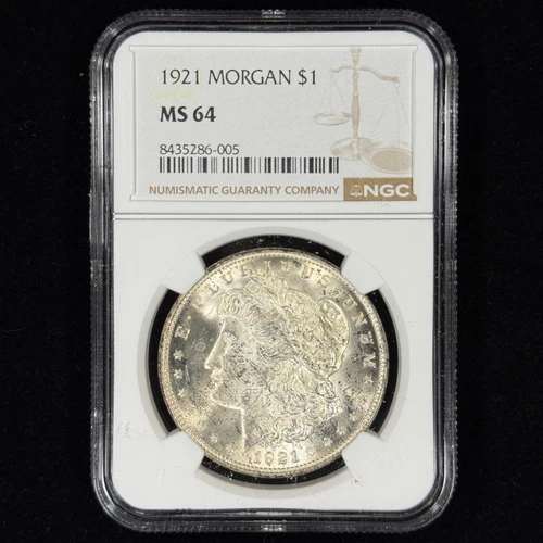 1921 $1 MS64 NGC Morgan Silver Dollar