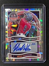 2024 Panini USA Stars & Stripes Kayson Cunningham Cracked Ice Autograph #10/25!!