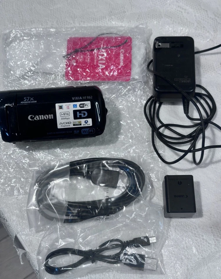 Canon Vixia HF R62 HD Camcorder 57X zoom Full HD 1080P WiFi HDMI Boxed - Image 3 of 4