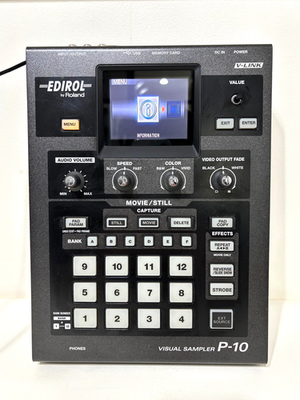 【希少】Roland EDIROL P-10 Visual Sampler Roland Edirol P-10 Visual Sampler Video Presenter SD Card Slot