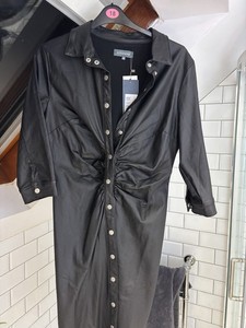 slim fit dress slacks Bebe One Shoulder Mini Dress main image 0