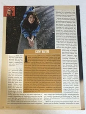 1992 Kathy Mattea Vintage Magazine Article One Page ART5