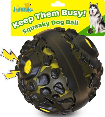 Giggle Dog Ball Toy for Aggressive Chewers Interactive Squeaky Rubber Ball