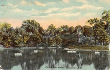 Postcard Saugerties NY Malden Road Bridge